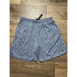 Three Sixty Six 366 Mens Athletic Shorts Elastic Waist 9" Inseam Blue Sz 2XL XXL